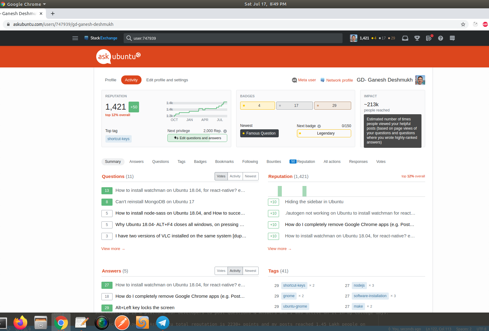 AskUbuntu.com Screenshot